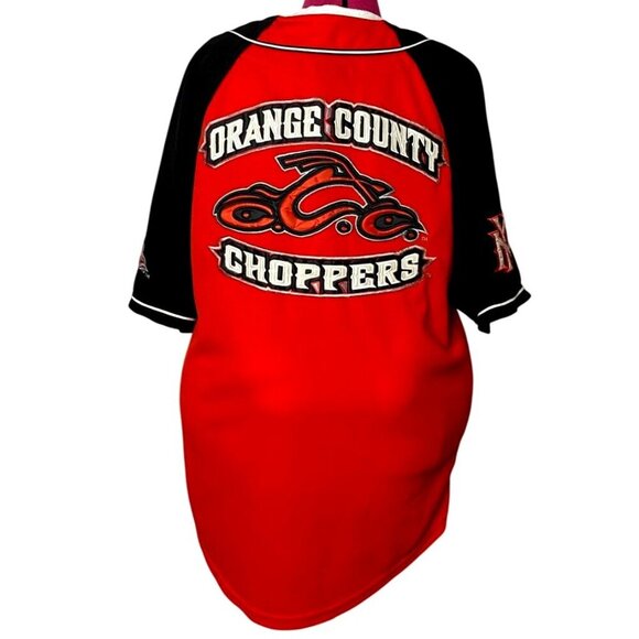 Vintage 1990s OCC Orange County Choppers Limited Edition Red & Black Jersey - Picture 2 of 9